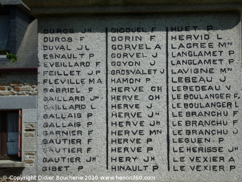 Monument aux Morts Hénon